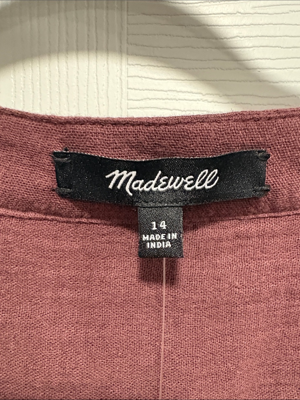 Madewell Lightspun Button Front Midi Dress - Picture 8 of 10
